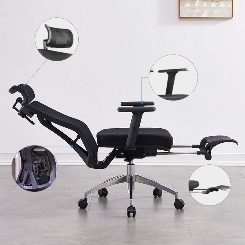 Middle/High Back Desk Chair Sponge Cushion Adjustable Office Chair