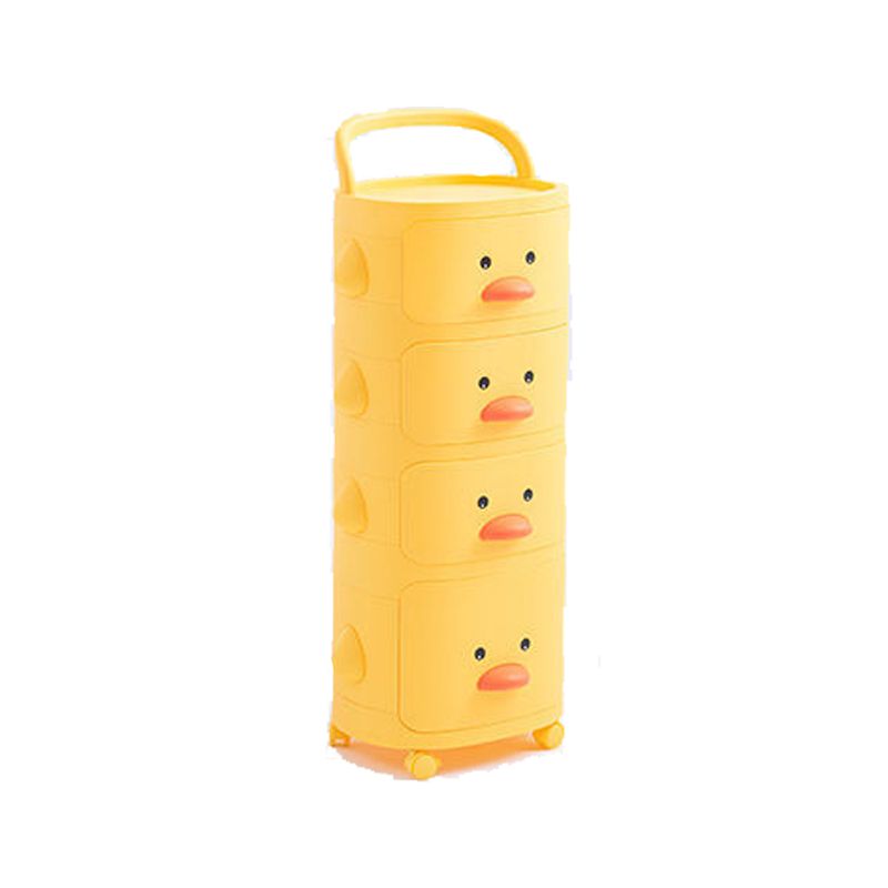 Yellow Duck Bed Nightstand Contemporary Children Storage Night Table