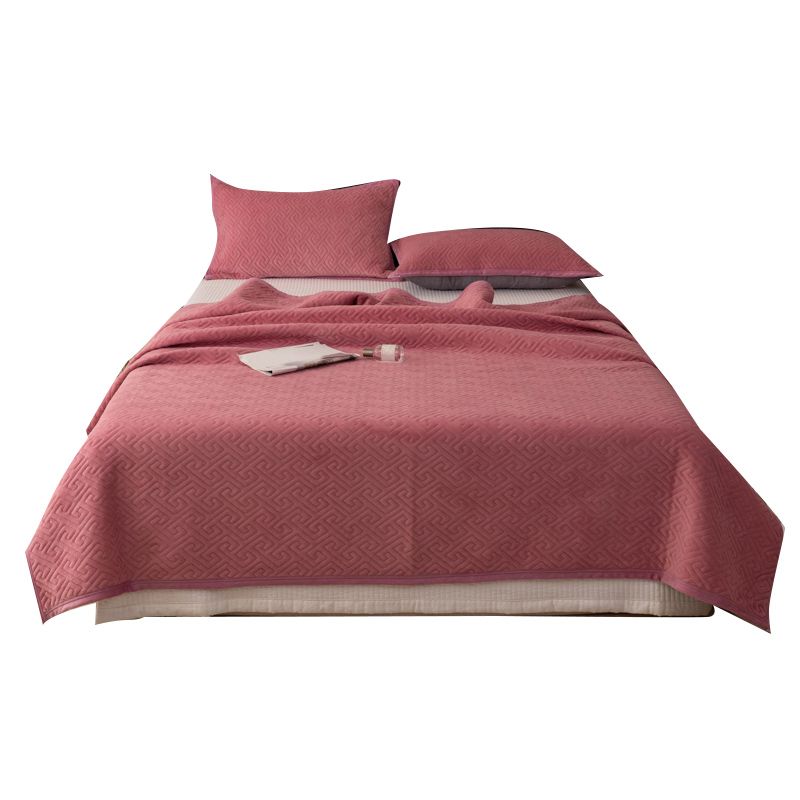 Flannel Bed Sheet Set Winter Solid Color Fitted Sheet for Bedroom