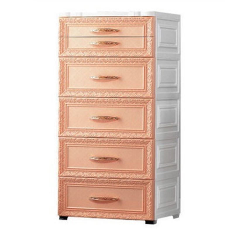 Scandinavian Plastic Kids Dressers Vertical Kids Furniture with Drawers