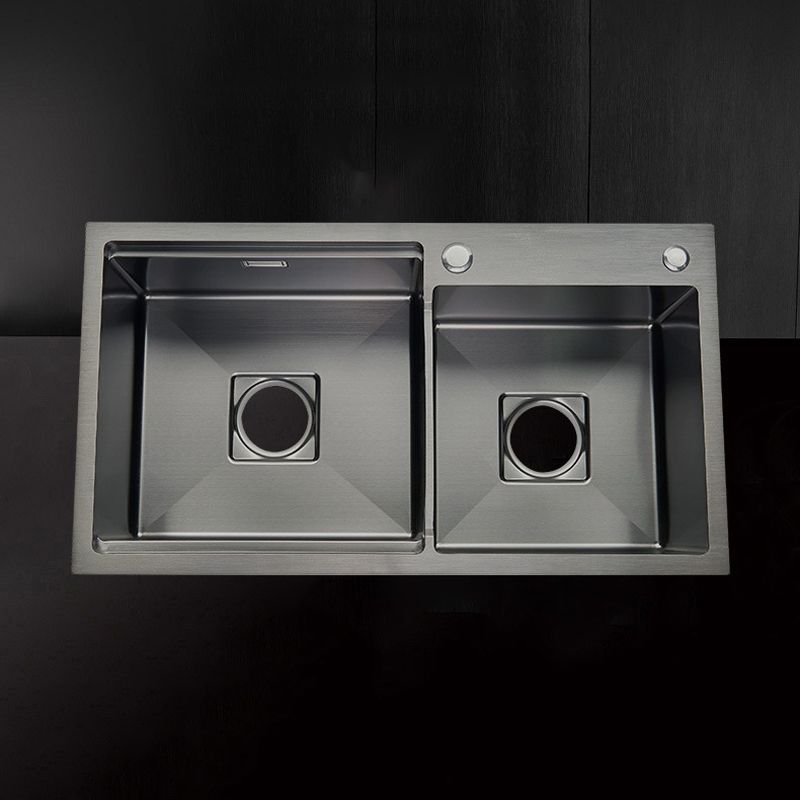 Modern Workstation Sink Stainless Steel Cutting-Board and Faucet Kitchen Sink