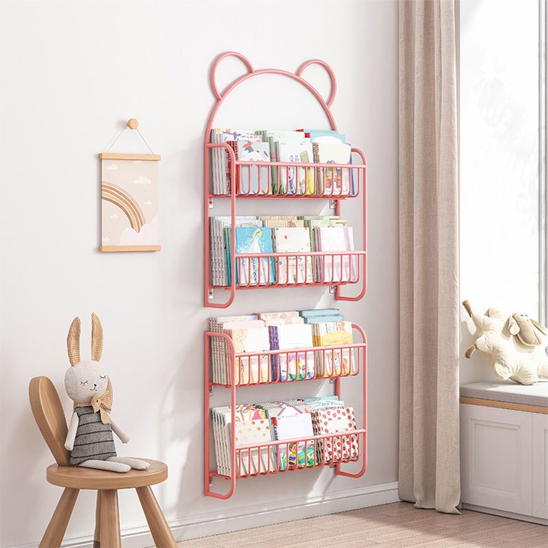 Modern Iron Wall Mounted Book Display Animal Theme Book Organizer