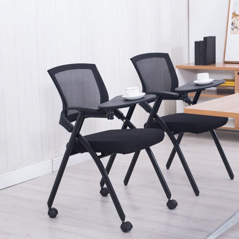 Contemporary Swivel Rolling Office Chair Mesh Arms Included Task Chair