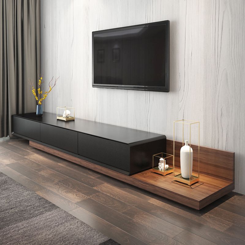 Contemporary Media Console TV Stand 3 Drawers TV Media Console