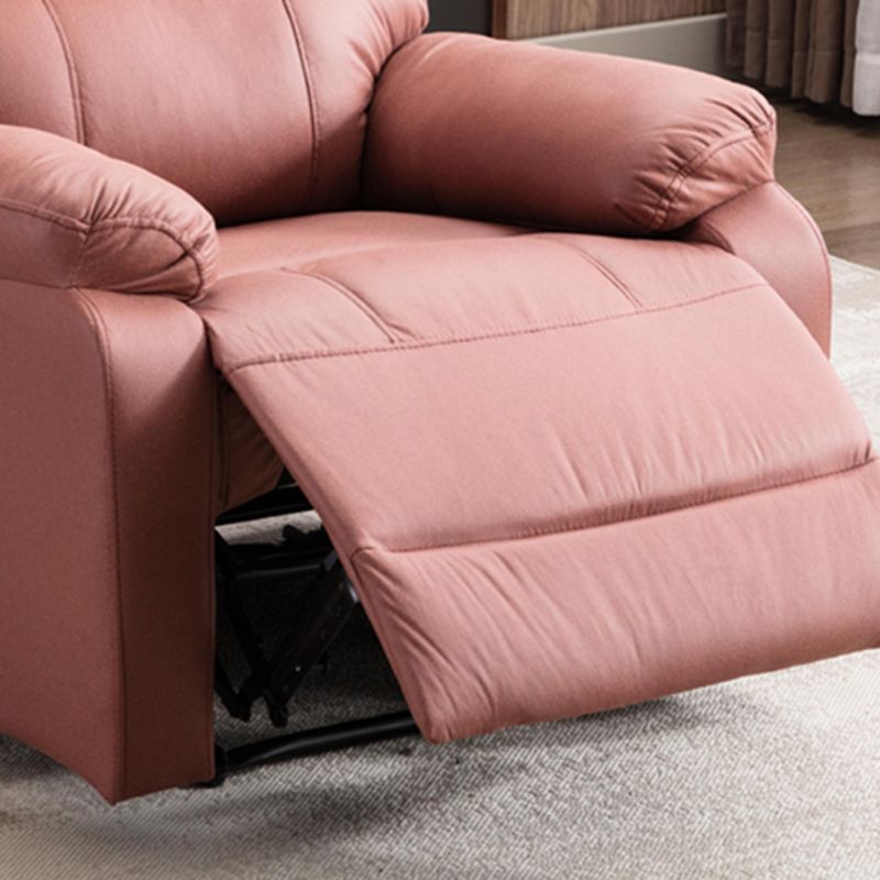 Modern Bonded Leather Standard Recliner with Extended Footrest