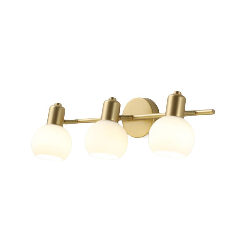 Wall Light Fixture Modern Wall Mounted Lighting in Gold for Washroom