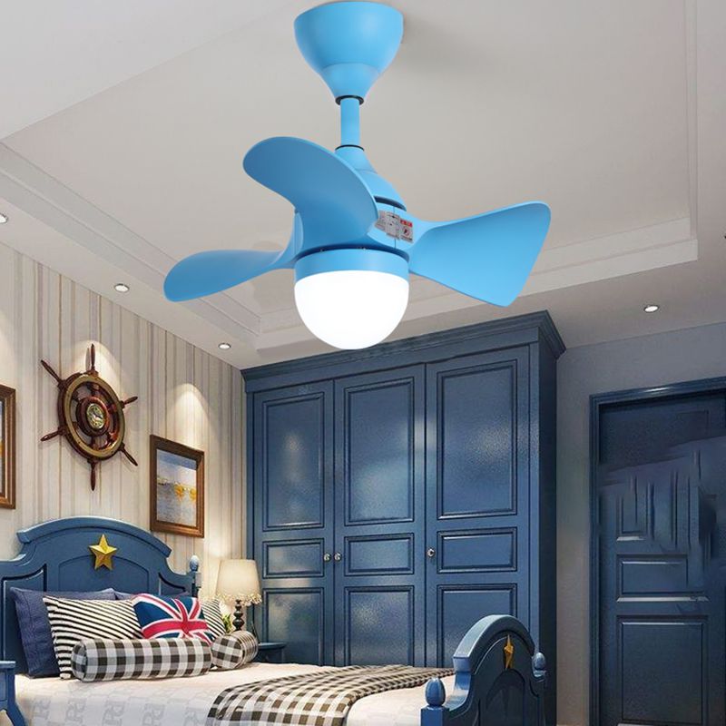 Nordic Style Metal Ceiling Fan Lamp Ball Shape Ceiling Fan Light for Bedroom