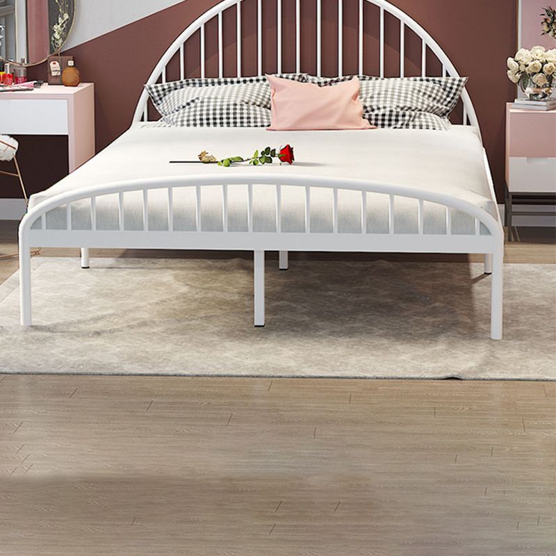 Contemporary Kids Bed Headboard Iron No Theme Standard Bed with Footboard