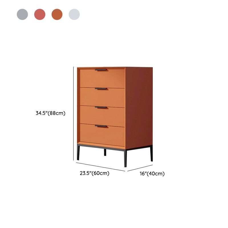 Scandinavian Wood Storage Chest with Soft-Close Drawers for Bedroom