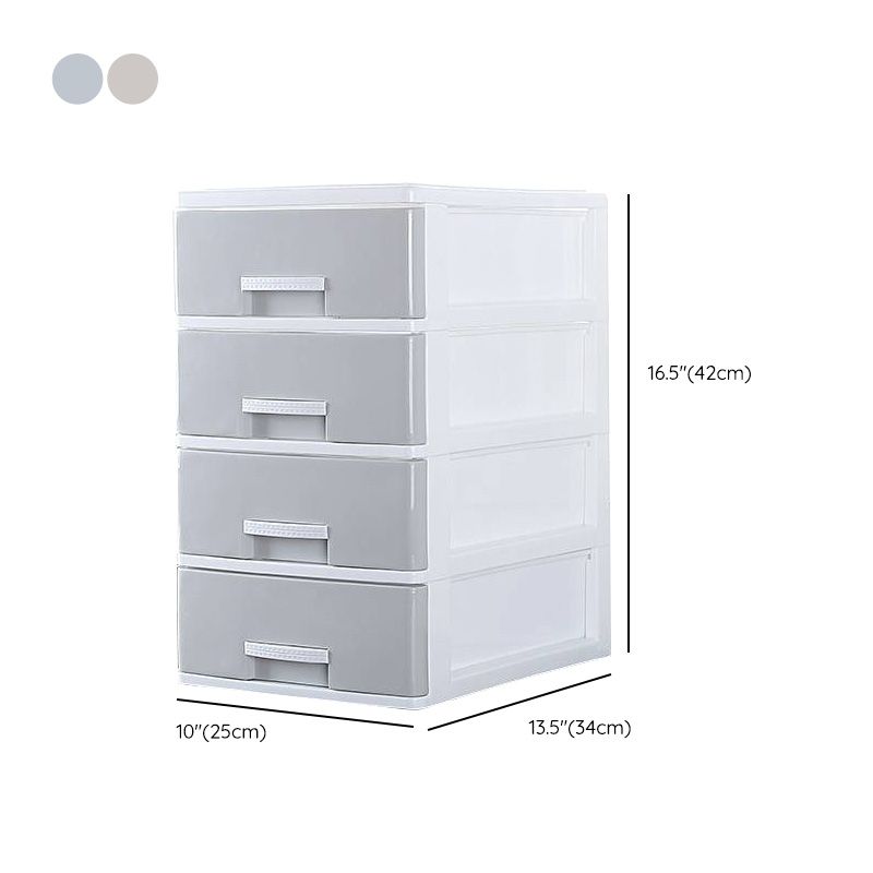 Contemporary File Cabinet Plastic Lateral Drawers Filing Cabinet for Home and Office