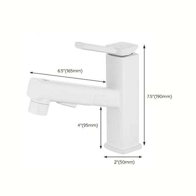 Modern Bathroom Vessel Faucet Brass Lever Handles Swivel Spout Sink Faucet