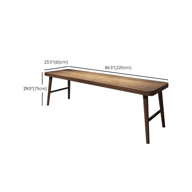 Solid Wood Rectangle Writing Desk Modern 29.53" Tall Office Desk