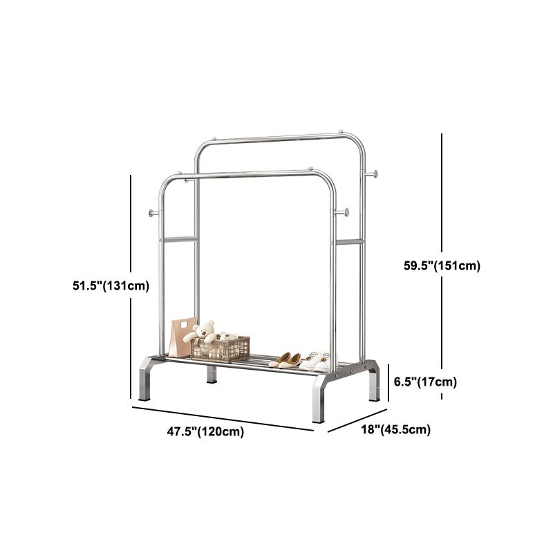 Contemporary Entryway Kit Metal Free Standing Hooks Shelving Included Hall Stand