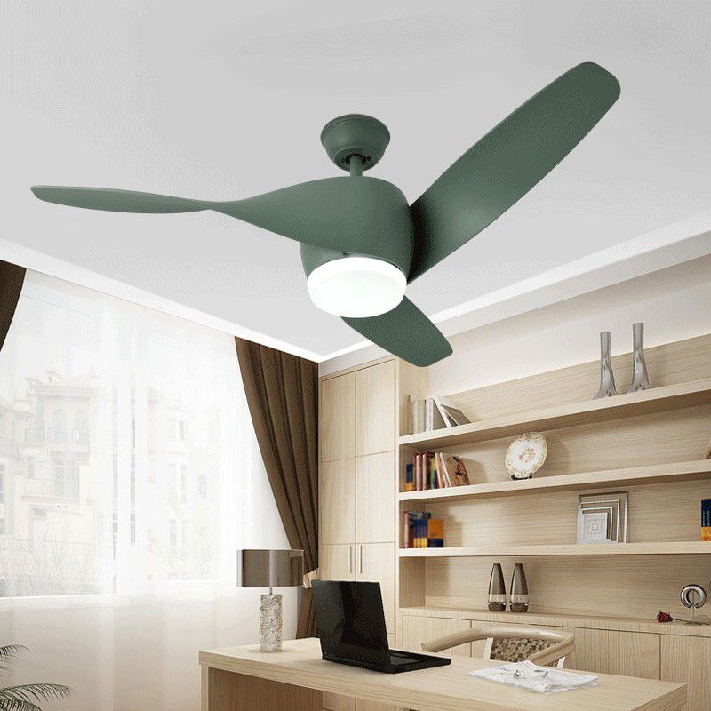 Fan Shape Metal Ceiling Fan Kid Style 1 Light Ceiling Fans Fixtures