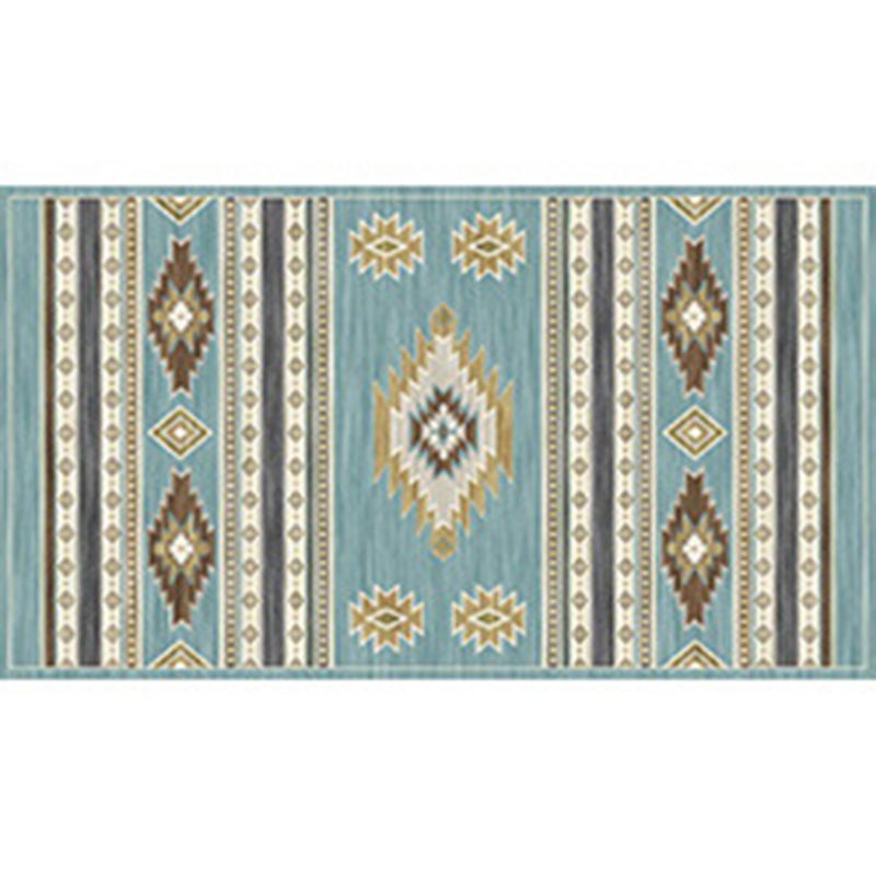 Tapis amérindien classique Arec distinctif en polyester tapis de support sans glissement pour salon