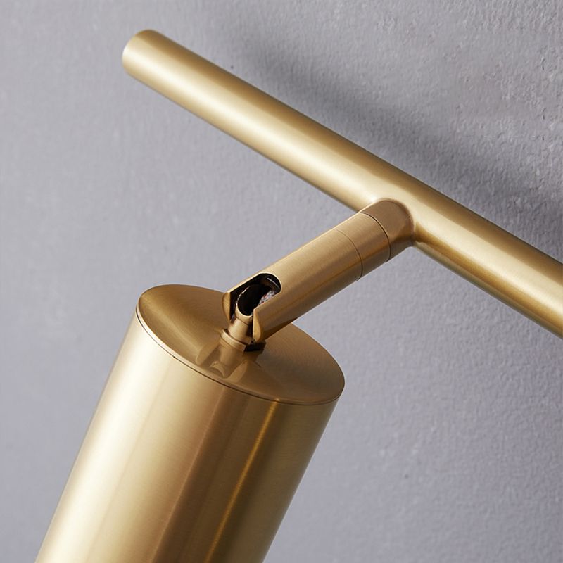 Nordic Style Copper Vanity Light Adjustable Cylinder Shape Vanity Lamp for Shower Room