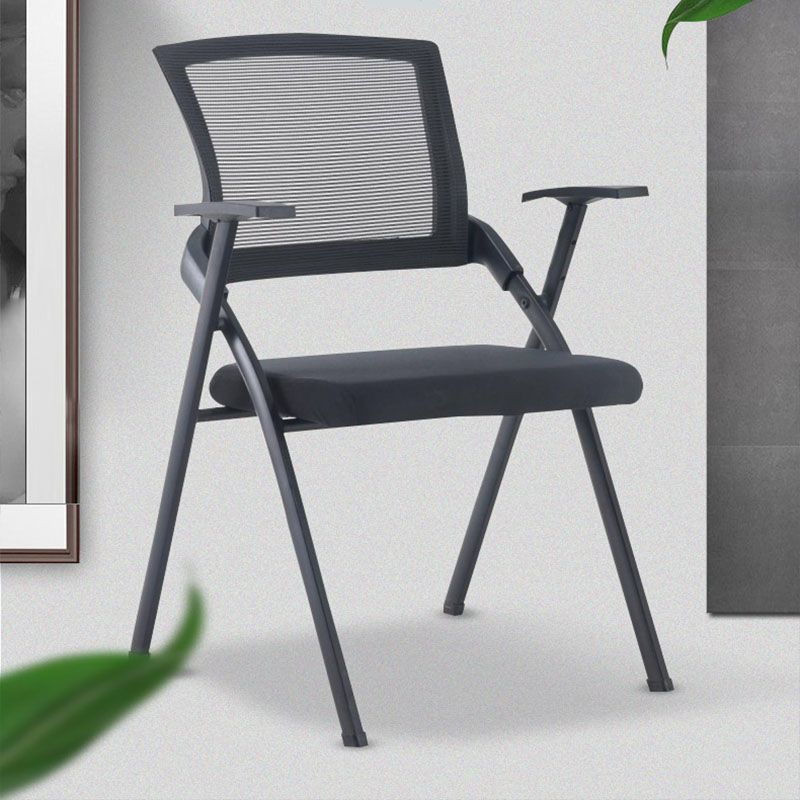 Modern Steel Conference Chair Mesh Chair with Armrest Desk Chair