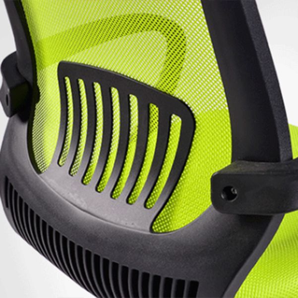 Fixed Arms Steel Office Chair Modern Lumbar Support Office Chair