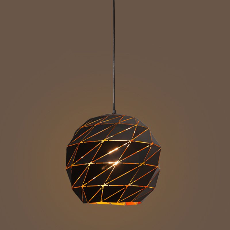 Creative Ceiling Hanging Light Fixture with Metal Shade for Drawing Room