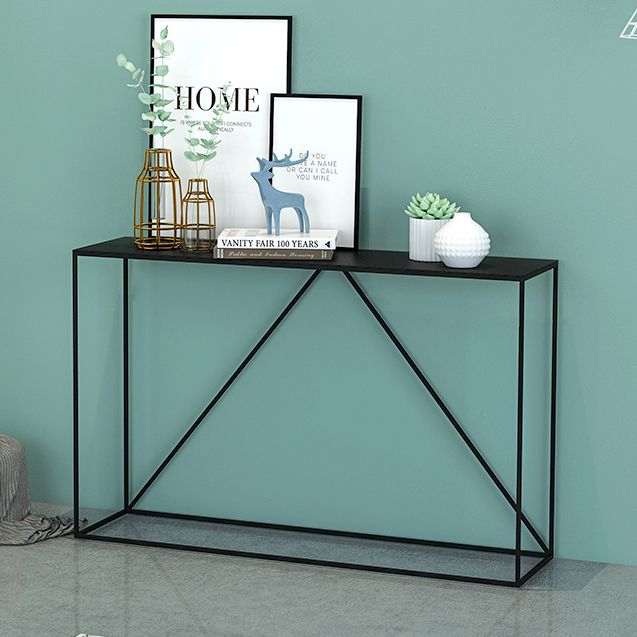 Iron Rectangle Console Table 29.53-inch Tall Accent Table for Hall