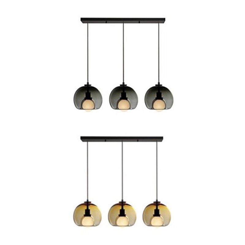 Industrial Hanging Lamps 3 Light Cluster Pendant for Kitchen Restaurant