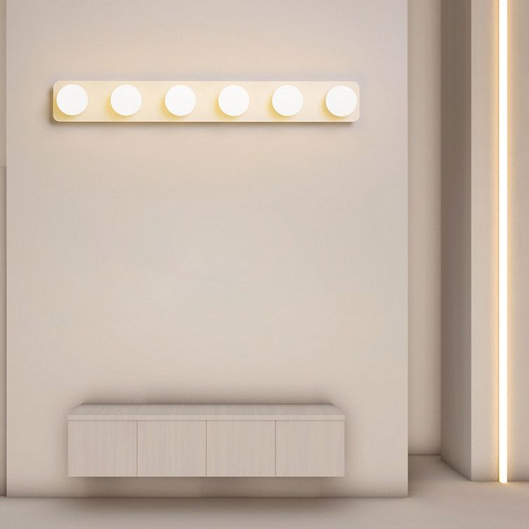 Moderno simple Mirror de tocador Bola LED LED Tono acrílico Ideas de iluminación de tocador de baño