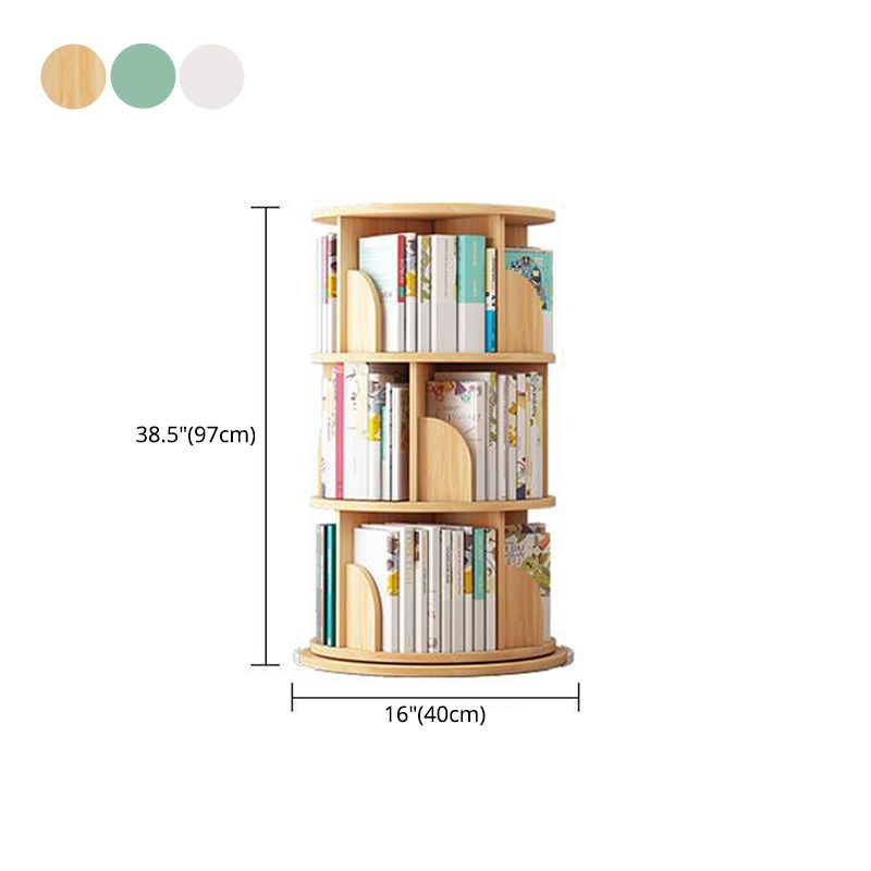 Wood Geometric Bookcase Contemporary Closed Back Book Shelf for Home Office