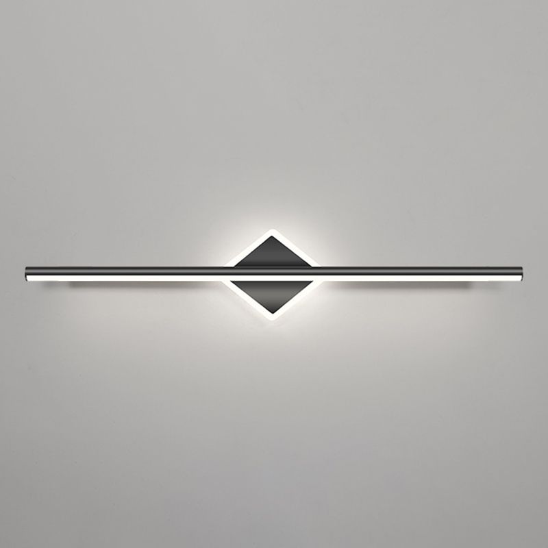 Luces Linear Lights Modern Metal 2 Light Lights Lights en acabado negro