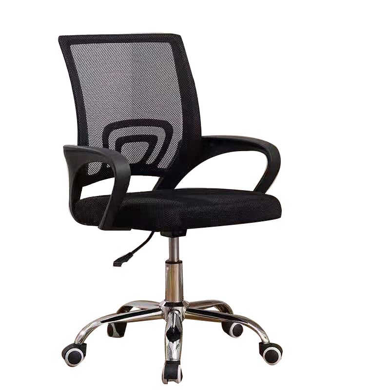 Modern Fixed Arms Office Chair Tilt Mechanism Nylon Office Chair