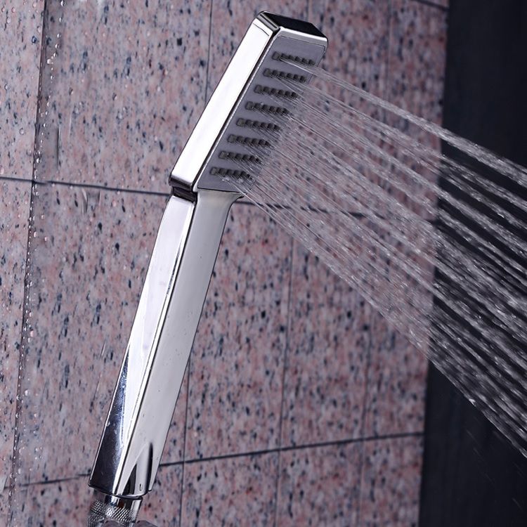 Modern Handheld Supercharged Shower Head Square Turbo Spray Head