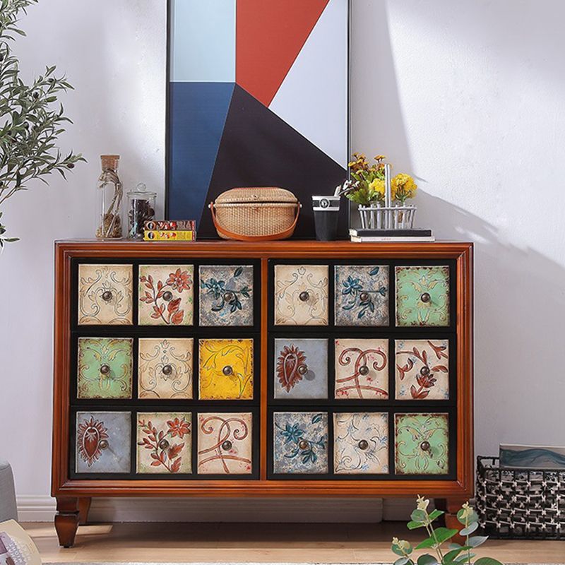 Traditional Dresser Solid Wood Storage Chest with Drawers for Bedroom