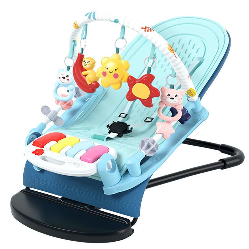 Modern Metal Rocking Foldable Height Adjustable Crib Cradle with Ring Bell