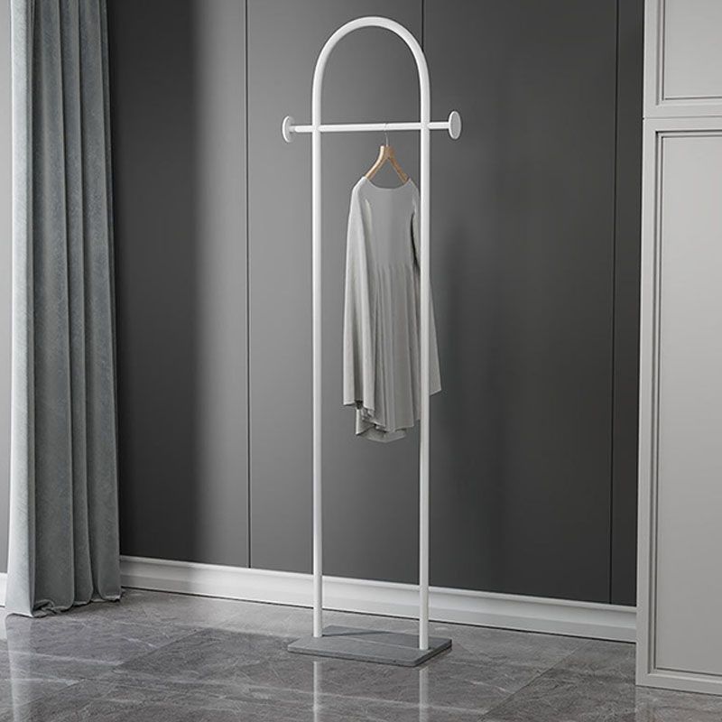 Glam Coat Rack Free Standing Coat Hook Metal Hall Stand with Slate Base