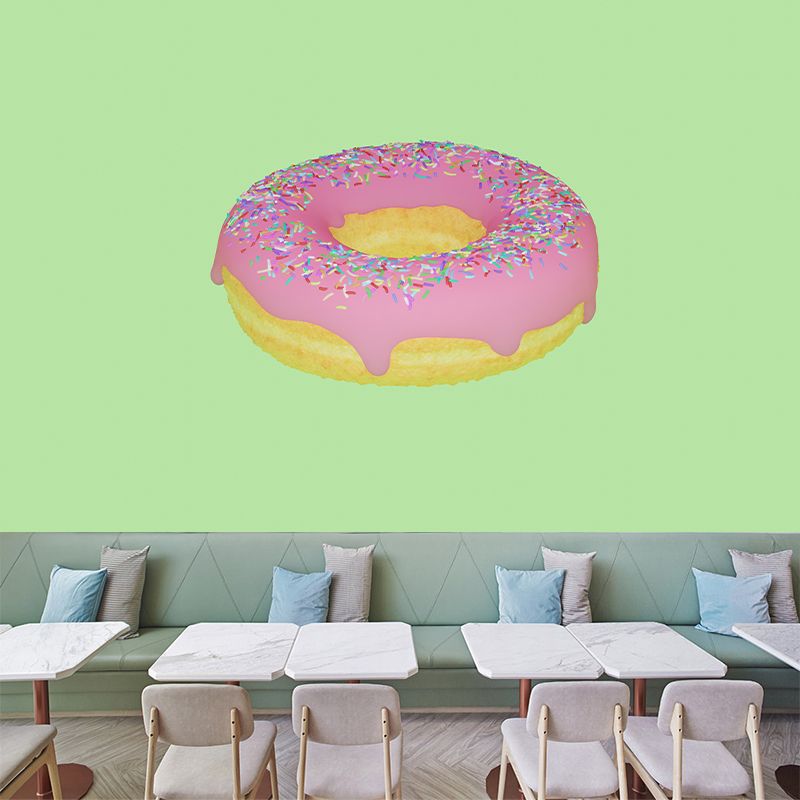 3D Donut Unique Wall Mural Personalized Size Available,Mural for Dining Room