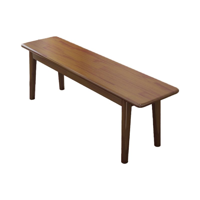 11.7-inch Width Modern Seating Bench Solid Wood Rectangle Solid Color Bench