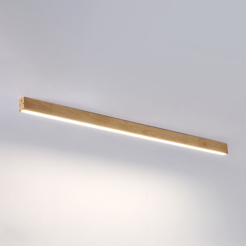 Modern Metal LED Flush Mount Rectangle Shape Ceiling Light with Acrylic Shade for Bedroom