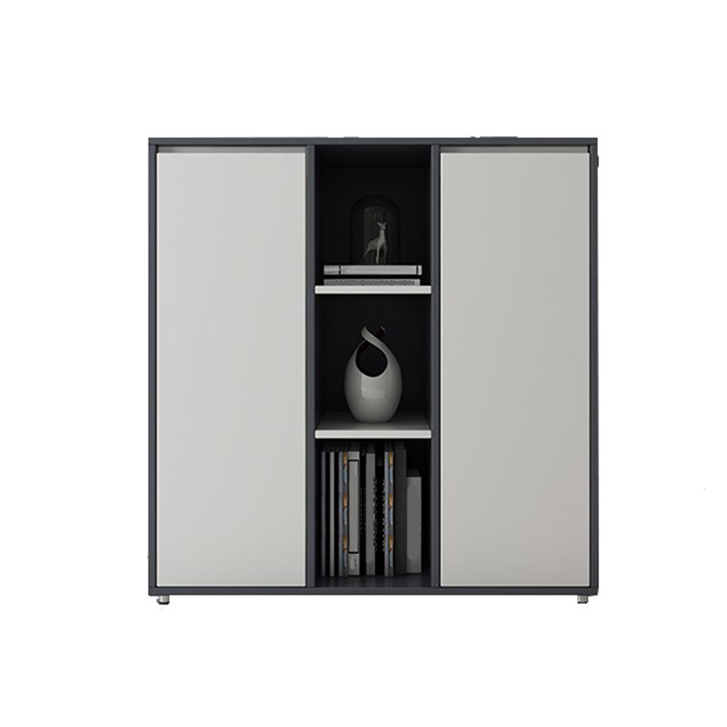 Modern File Cabinet Color Block Wooden File Cabinet with Storage Shelve