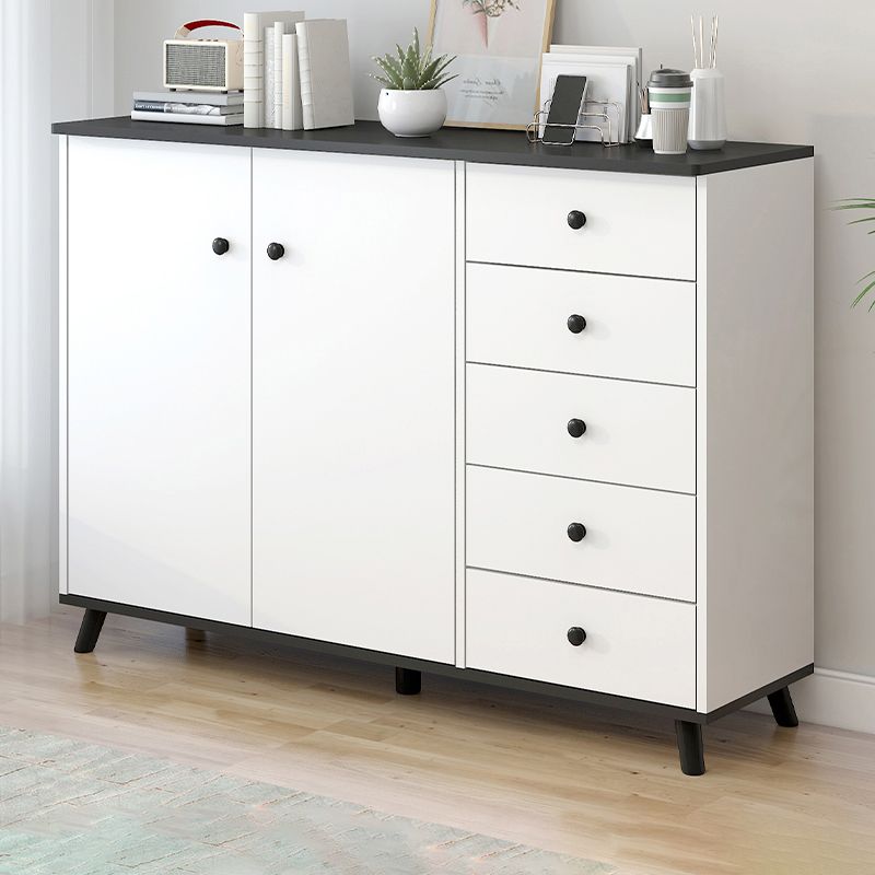 Manufactured Wood Cabinet Modern Accent Cabinet with Door and Drawer