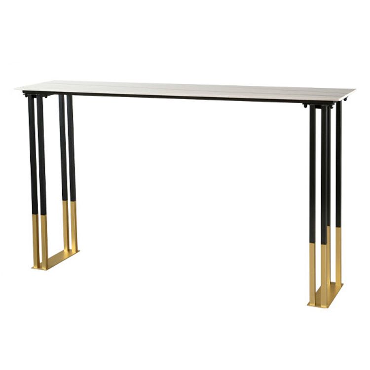 Contemporary Bar Counter Table Rectangle Sintered Stone Table for Home