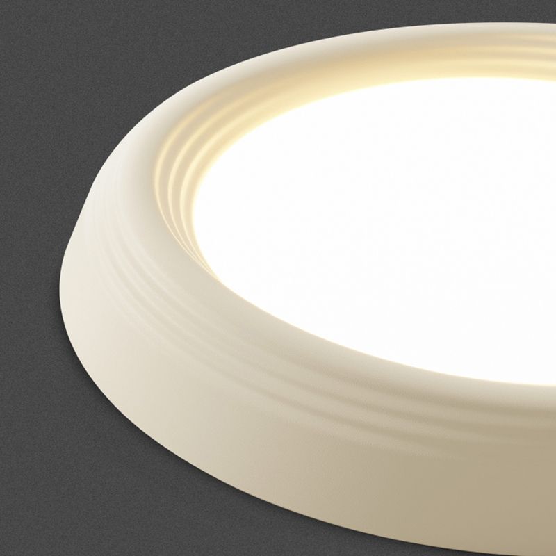 Resin LED Flush Mount Nordic Circle Ceiling Light Fixture for Bedroom