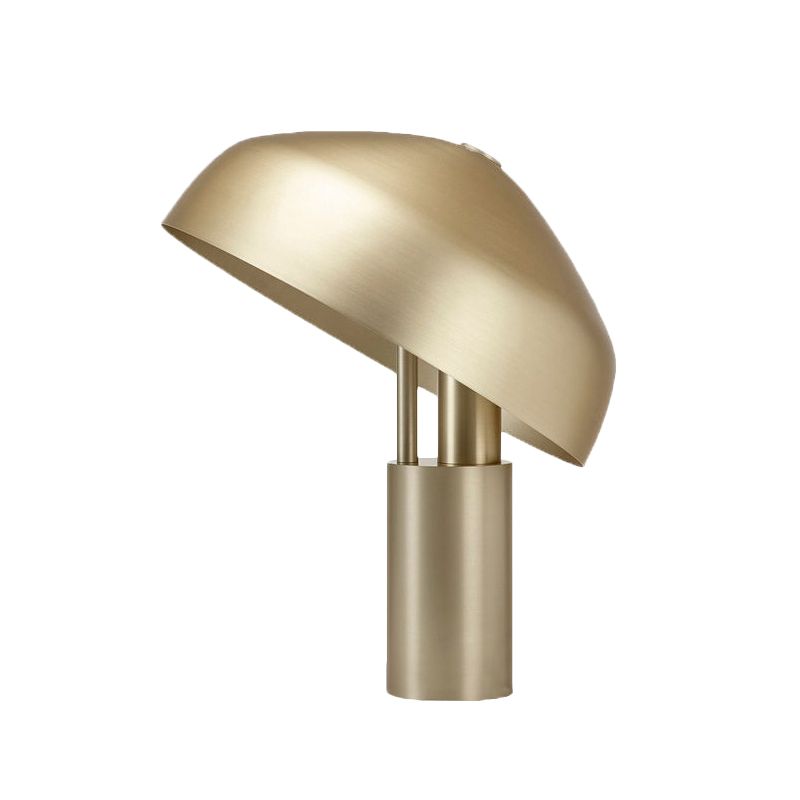 Modernism Domed Task Lighting Metal 1 Head Reading Book Light in Gold for Study