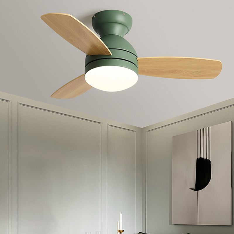 1 Light Ceiling Fan Lamp Modern Style Metal Ceiling Fan Lighting for Children's Room