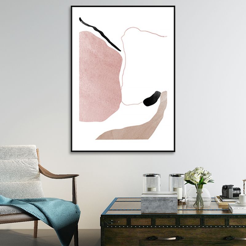 Textured Abstract Line Wall Decor Canvas Nordic Art Print, Multiple Sizes Available