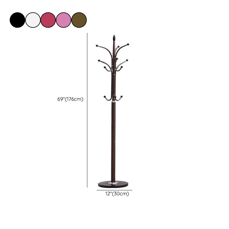 Metal Free Standing Hall Tree Contemporary Hall Stand with Coat Hook