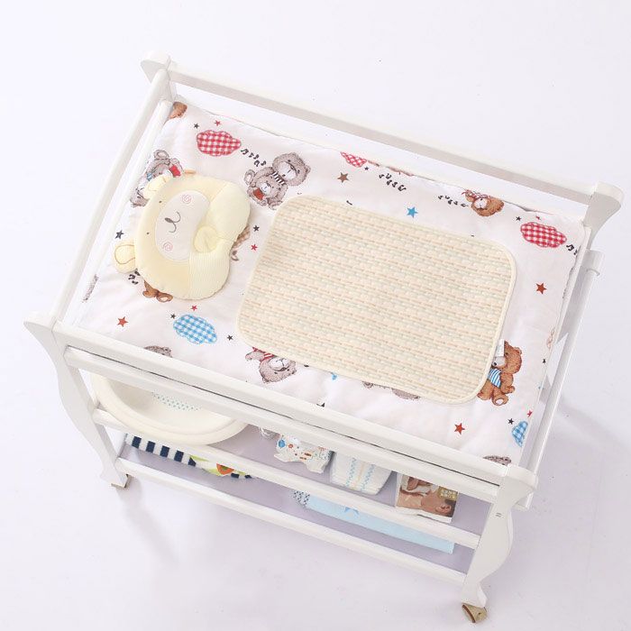 Wooden Baby Changing Table Safety Rails Changing Table with Storage