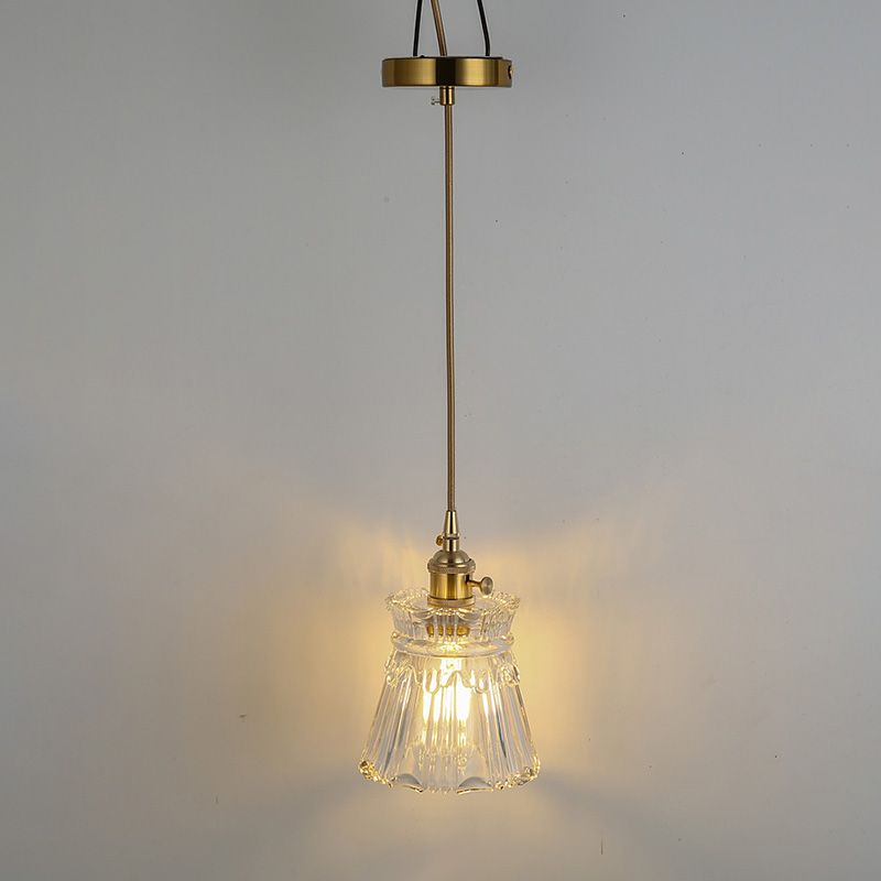 Scalloped Shade Hanging Lamps Industrial Suspension Pendant for Kitchen Restaurant