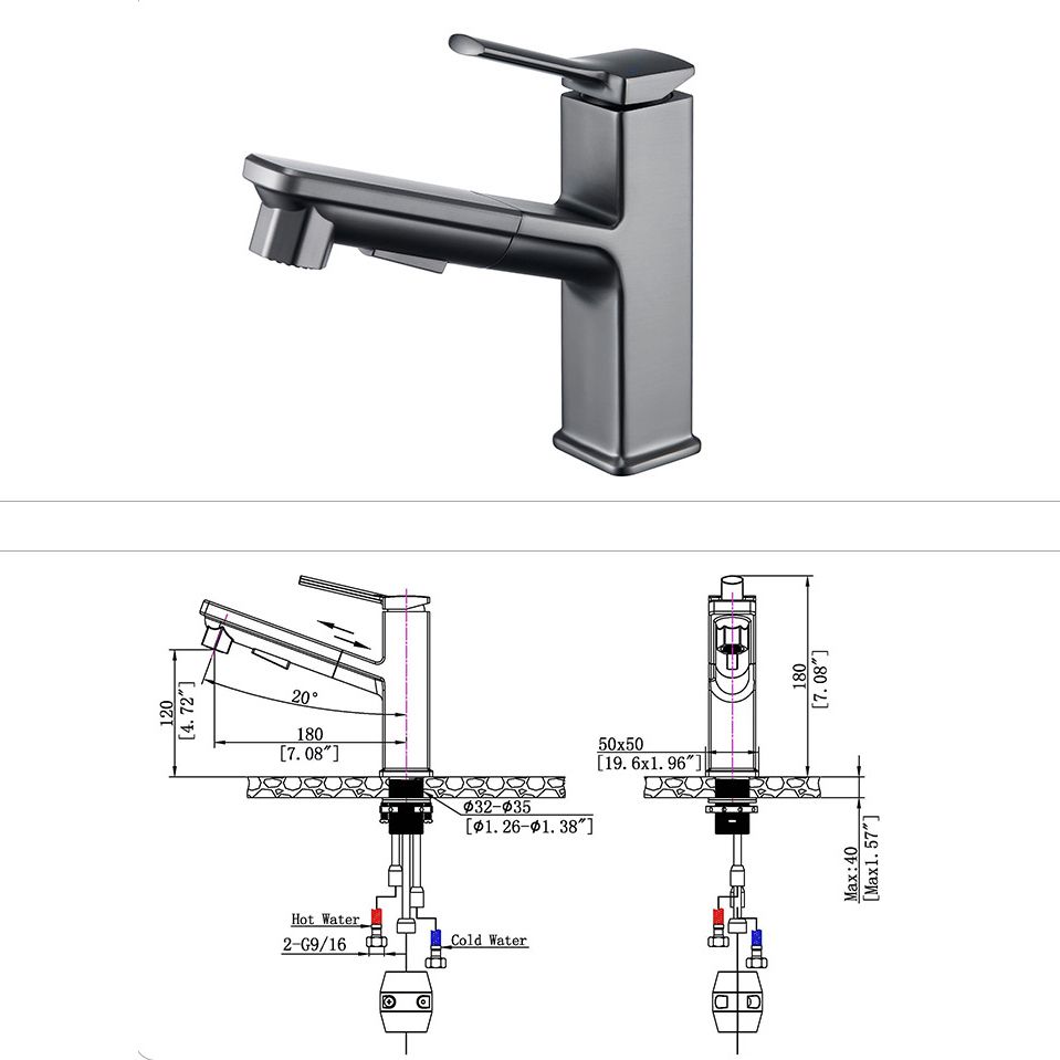 Modern Vessel Faucet Copper Pure Color Single Handle Vessel Faucet