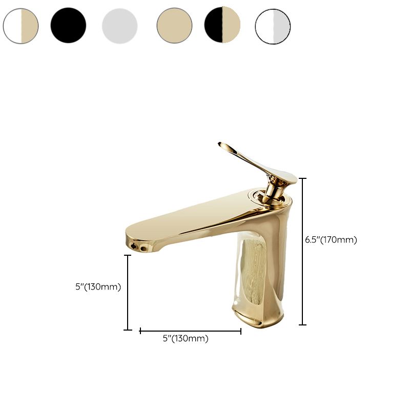 Luxury 1 Handle Sink Bathroom Faucet Circular Brass Basin Faucet with Water Hose