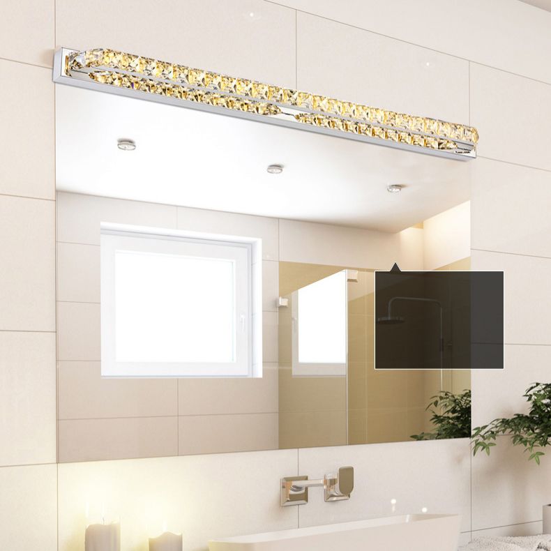 Bathroom Decoration Vanity Sconce Light Crystal Shade Wall Mounted Vanity Lights for Mirror Cabinet