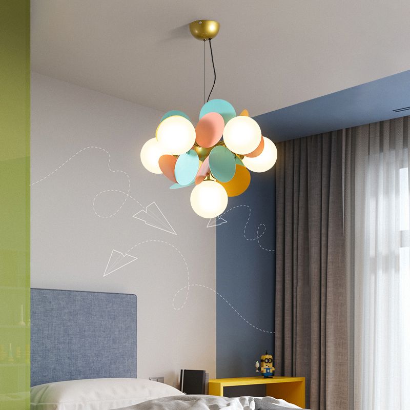 Blasen Schlafzimmer Decke Anhänger Leuchtmetall Nordic Style Kronleuchterleuchte